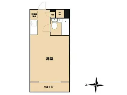 東高円寺アムフラット(ワンルーム/1階)の間取り写真