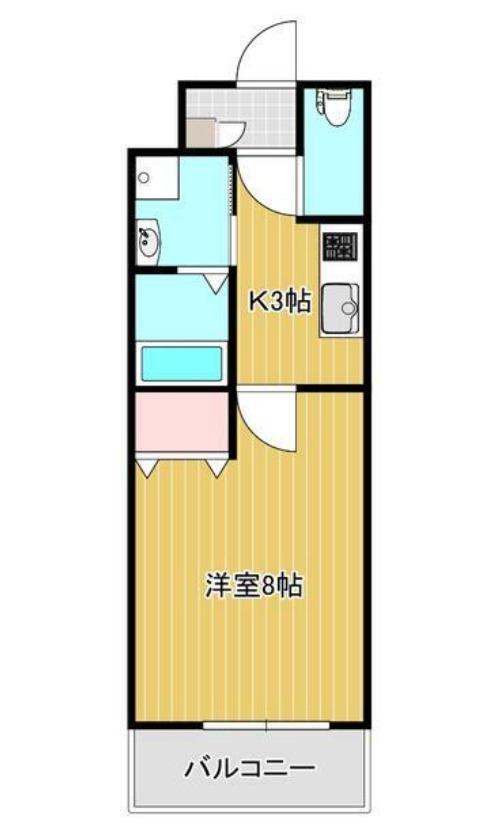 クローバー英賀保駅前(1K/5階)の間取り写真