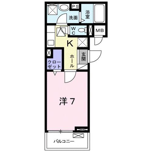 JEWEL MAISON AZ(1K/1階)の間取り写真