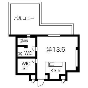 HATAYAアパートメント(ワンルーム/3階)の間取り写真
