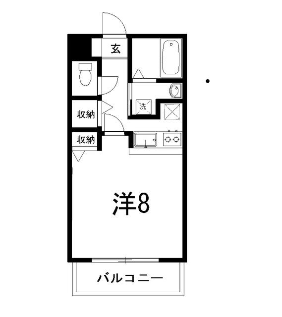 ドエル森の木II(1K/3階)の間取り写真