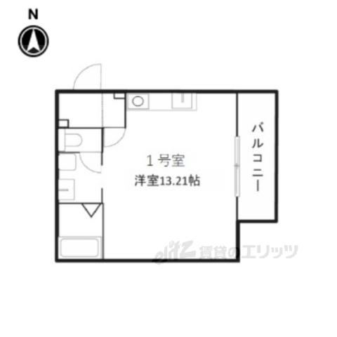 PREMIERE5(ワンルーム/1階)の間取り写真