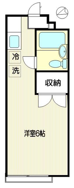 ロイヤルセーコー(ワンルーム/1階)の間取り写真