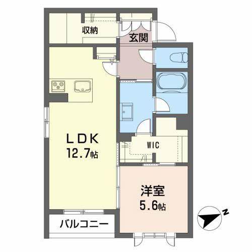 セントラルジュ(1LDK/2階)の間取り写真