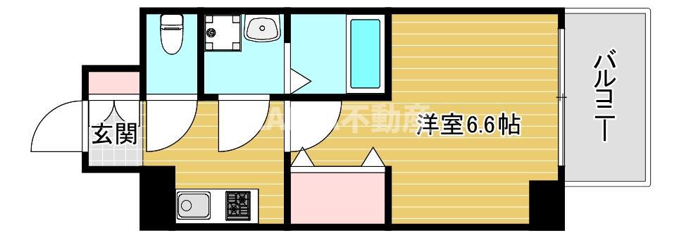 レジュールアッシュ アーバンイール(1K/5階)の間取り写真