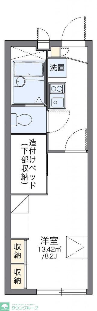 レオパレスラプランタン(1K/2階)の間取り写真