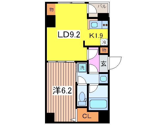 日本橋はないち(1LDK/2階)の間取り写真