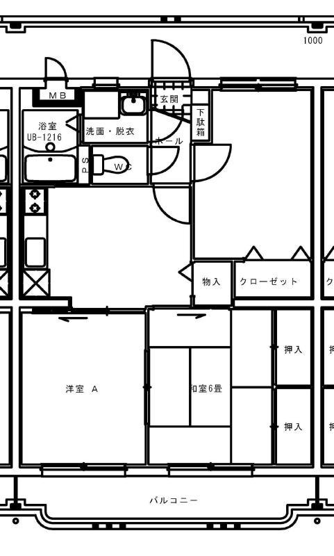 サンフラワー東町(3DK/3階)の間取り写真