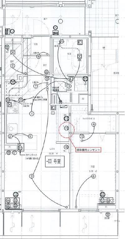 CONSOLASSURER神野西(1LDK/3階)の間取り写真