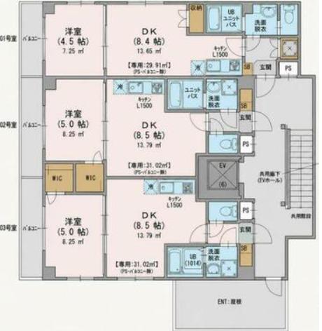 COMFORTABLE緑が丘II(1LDK/2階)の間取り写真