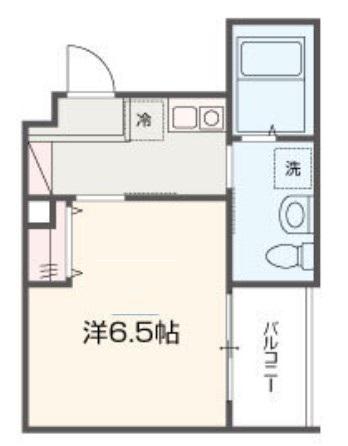 MELDIA西新井VII(1K/2階)の間取り写真
