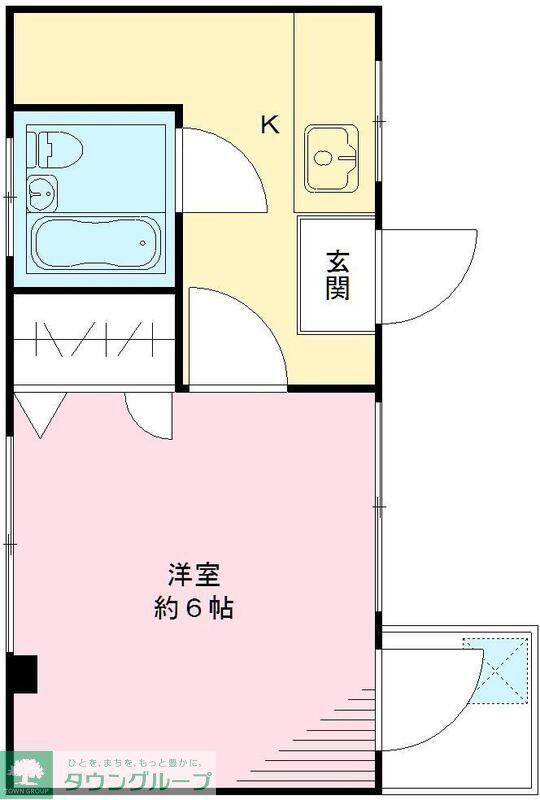 コーポ清水(1K/3階)の間取り写真
