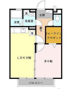 グランカーサ(1LDK/2階)の間取り写真