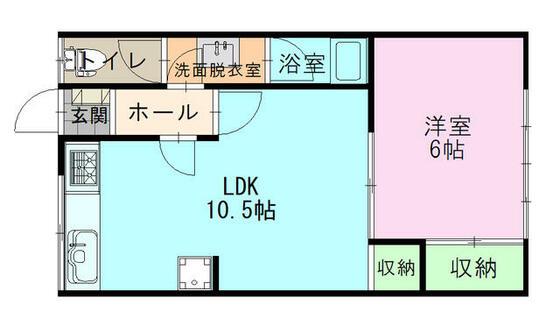 コーポ南陽(1LDK/1階)の間取り写真