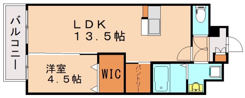 THE STAGE紅梅(1LDK/1階)の間取り写真