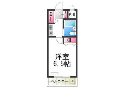アルトシュタット(1K/1階)の間取り写真