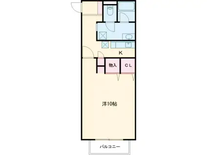 エクセランス・ド・シュレーリン(1K/1階)の間取り写真