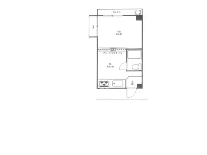 マンションロダン(1DK/3階)の間取り写真