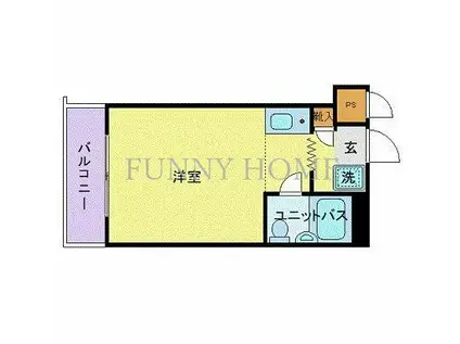シルフィード用賀(ワンルーム/1階)の間取り写真