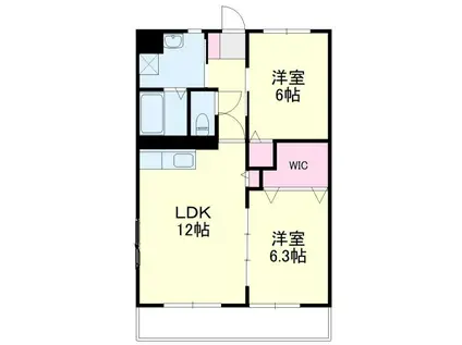 コパンポルテ(2LDK/2階)の間取り写真