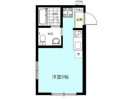 タスティ阪東橋(ワンルーム/1階)の間取り写真