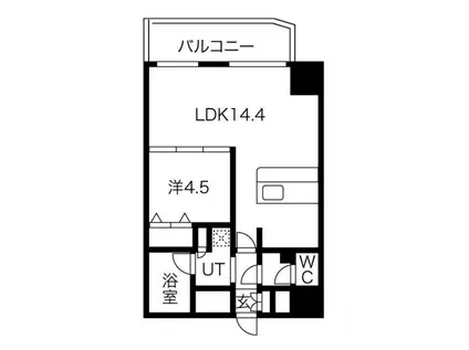 セレニテ梅田北PREMIUM(1LDK/11階)の間取り写真