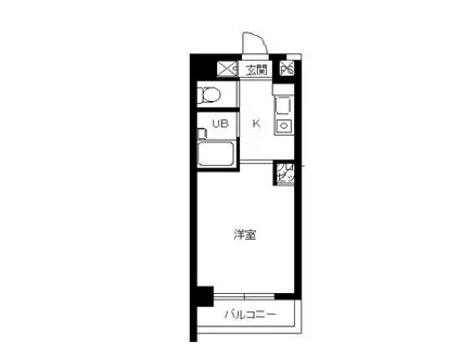 スカイコート新宿新都心第2(1K/5階)の間取り写真