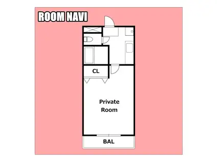 ヴィラージュII(1K/2階)の間取り写真