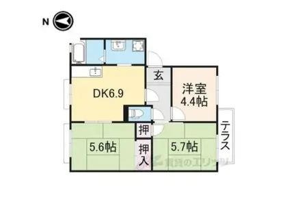 エピーメロン(3DK/2階)の間取り写真