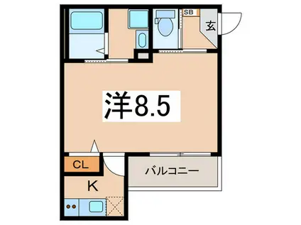 TRAZZOかしわ台(1K/2階)の間取り写真