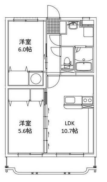 キャピタルマンション(2LDK/3階)の間取り写真