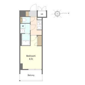 S-RESIDENCE名駅北ALESIA(1K/12階)の間取り写真