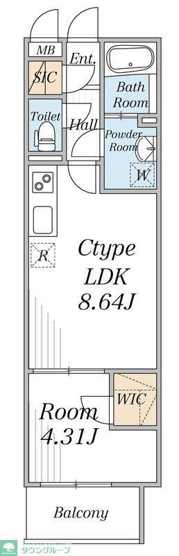 リブリ・曳舟II(1LDK/3階)の間取り写真