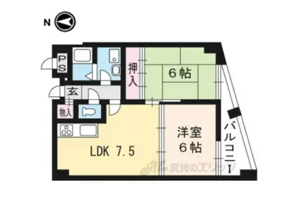 エル・カーサー(2LDK/2階)の間取り写真