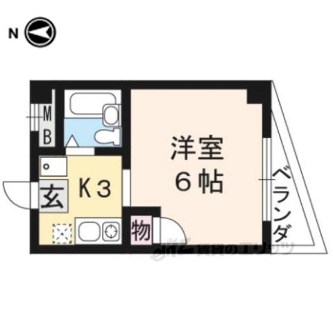 エルぺキーニョ(1K/4階)の間取り写真
