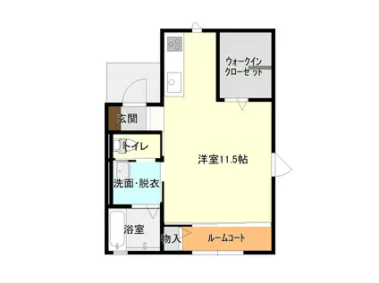 サンシャルム日の出B(ワンルーム/1階)の間取り写真