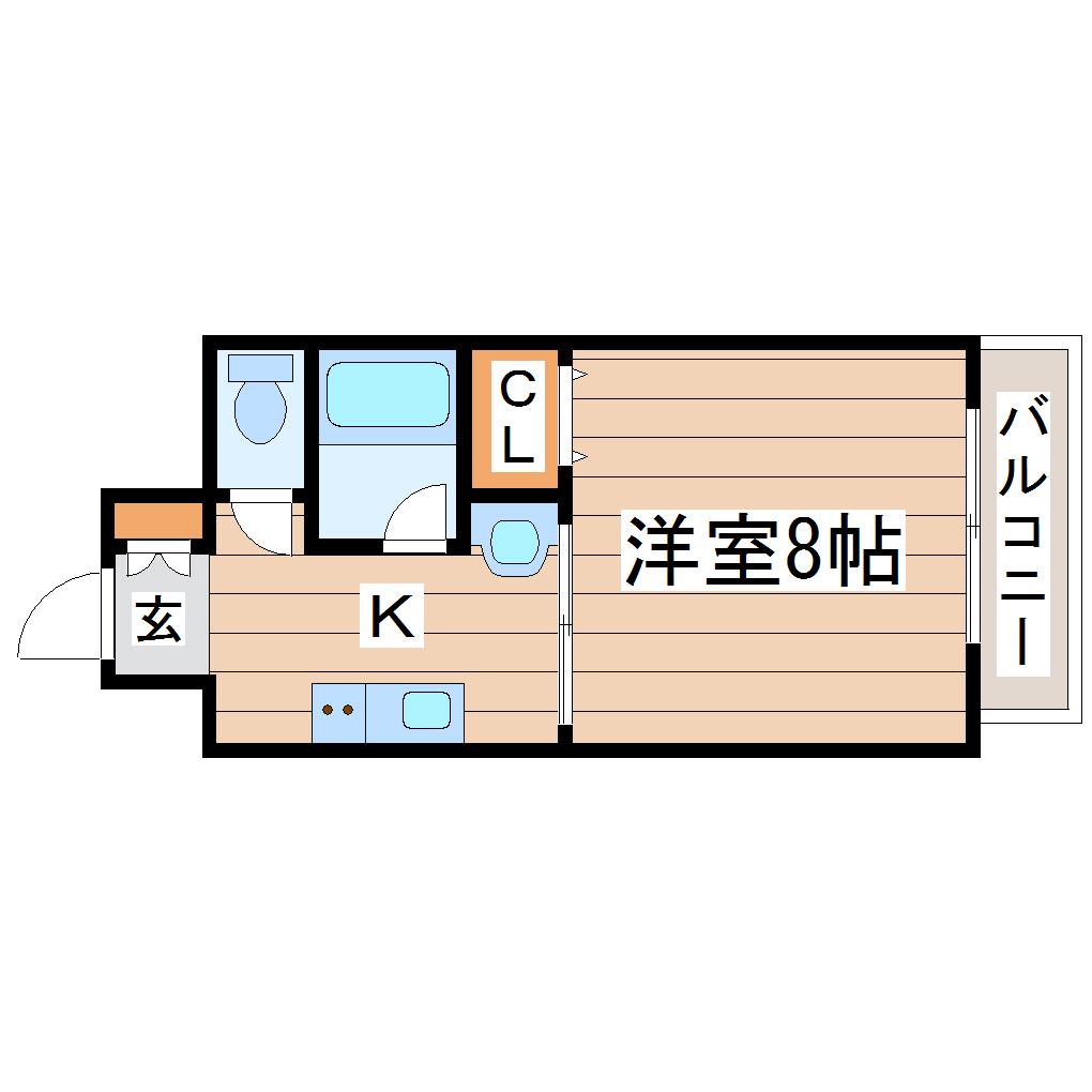 プランドビル本町(1K/9階)の間取り写真