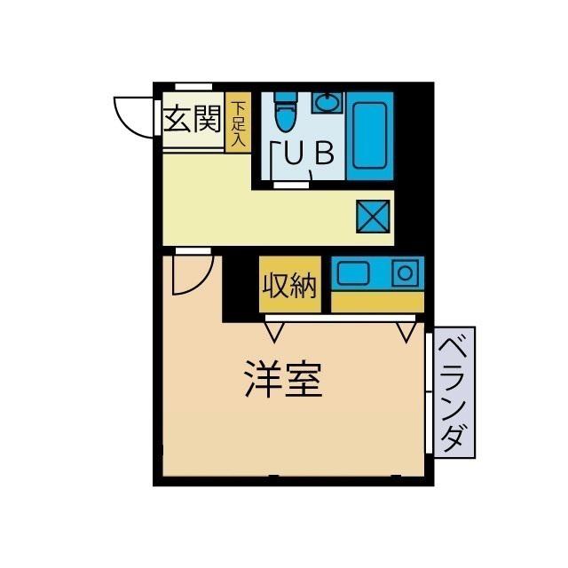 ジュネパレス座間第7(ワンルーム/1階)の間取り写真