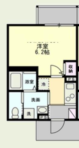 ベイルームアドバンス橋本ウエスト(1K/3階)の間取り写真