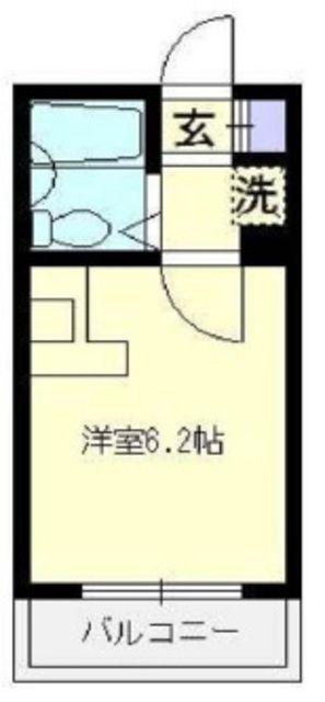 エマーユ川越南通町(1K/3階)の間取り写真