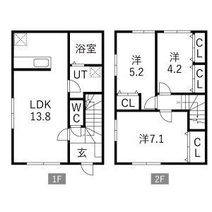 COMFORT青山(3LDK/1階)の間取り写真
