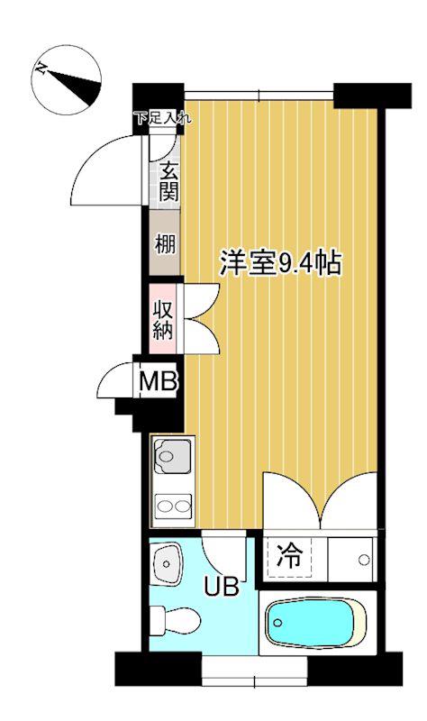 ZOOM表参道(ワンルーム/1階)の間取り写真