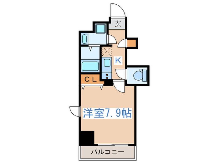 中野レジデンス壱番館(1K/3階)の間取り写真