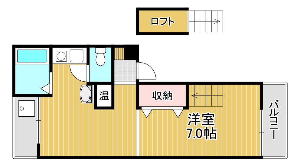 アルティスタ(1K/1階)の間取り写真