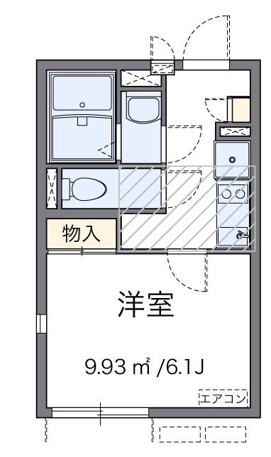 アドラブール千寿(1K/1階)の間取り写真