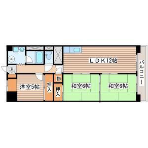 チサンマンション雨宮町(3LDK/7階)の間取り写真