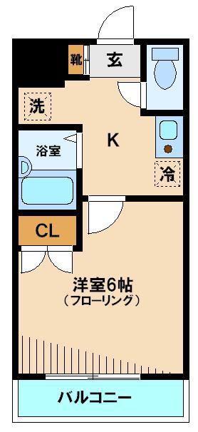 ヴェルト池袋(1K/11階)の間取り写真