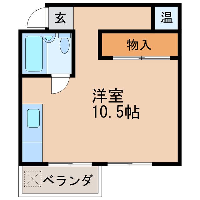 オオタビル(ワンルーム/3階)の間取り写真