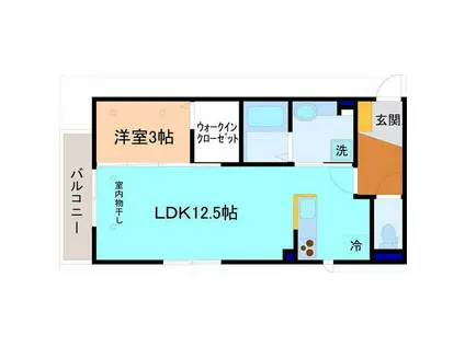 セジュール モカ(1LDK/2階)の間取り写真