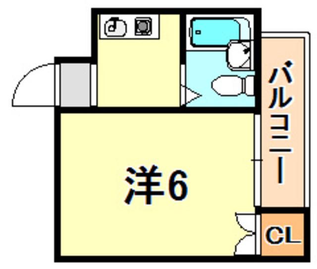 トミーハイツ(1K/2階)の間取り写真